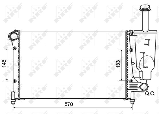 Radiador NRF 53128A