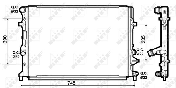 Radiador NRF 53139