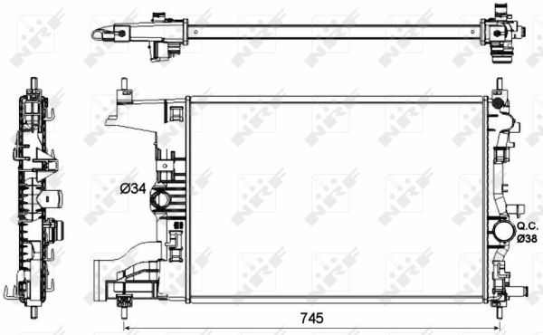 Radiador NRF 53148