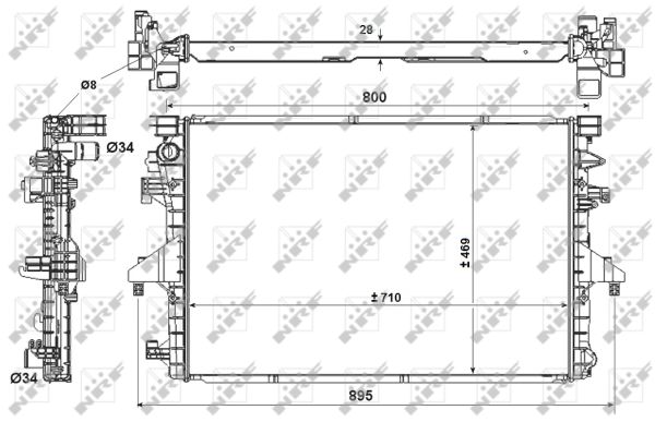 Radiador NRF 53154