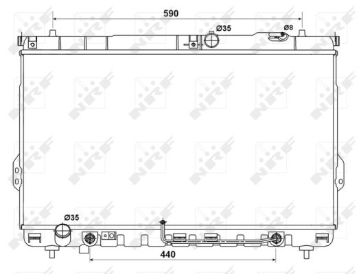 Radiador NRF 53161