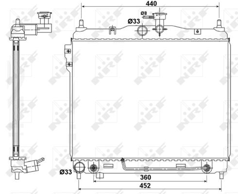 Radiador NRF 53173