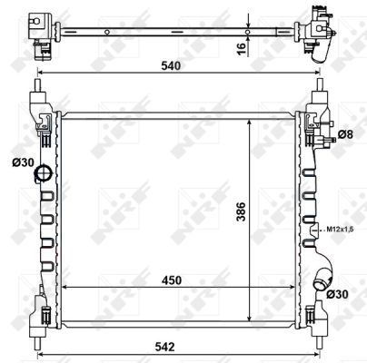 Radiador NRF 53195