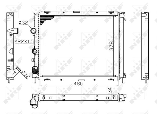 Radiador NRF 53209A