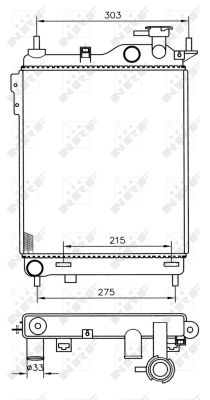 Radiador NRF 53359