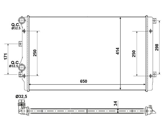 Radiador NRF 53406A