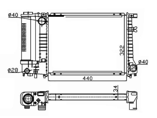 Radiador NRF 53426A