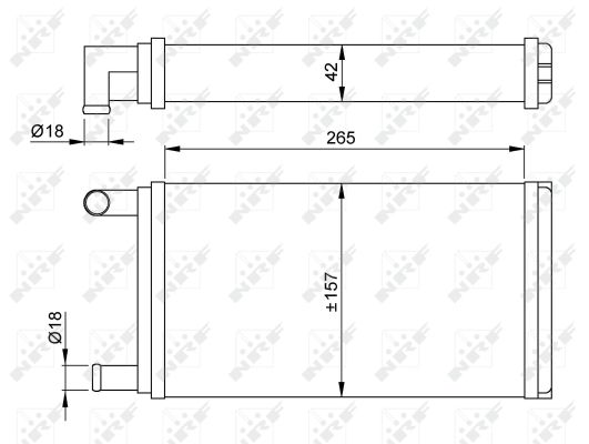 Intercambiador de calor NRF 53555