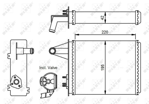 Intercambiador de calor NRF 53556