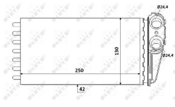 Intercambiador de calor NRF 53560