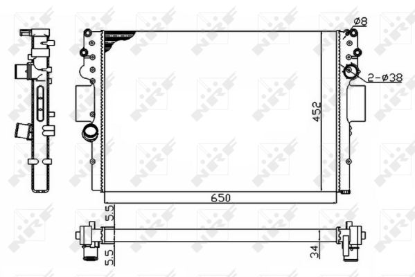 Radiador NRF 53614A