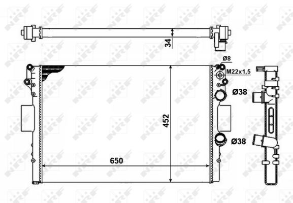 Radiador NRF 53623A