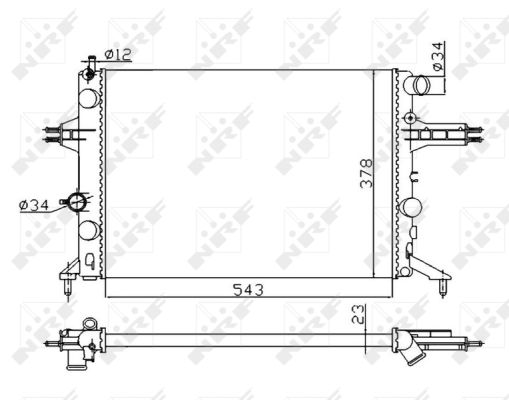 Radiador NRF 53628A