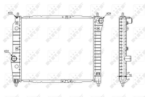 Radiador NRF 53637