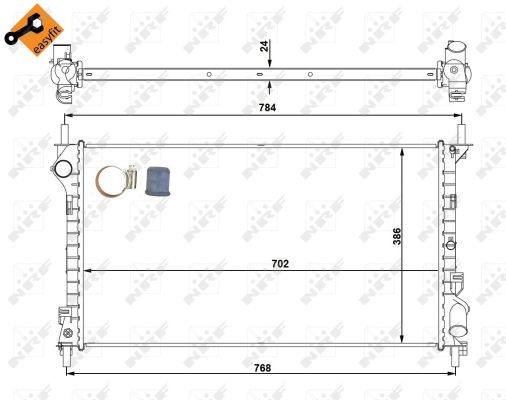 Radiador NRF 53713