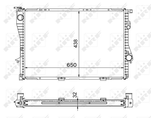 Radiador NRF 53722