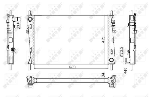 Radiador NRF 53782