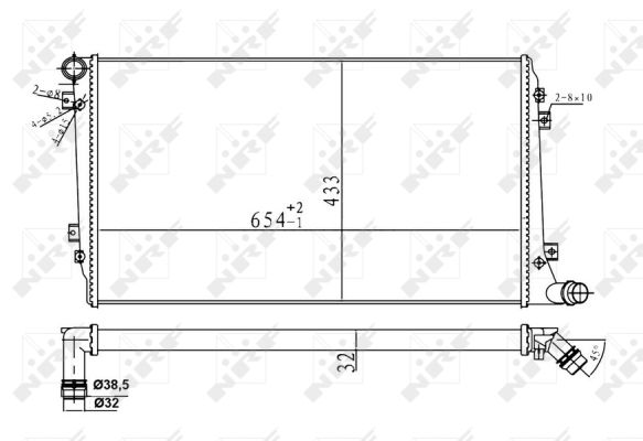 Radiador NRF 53814A