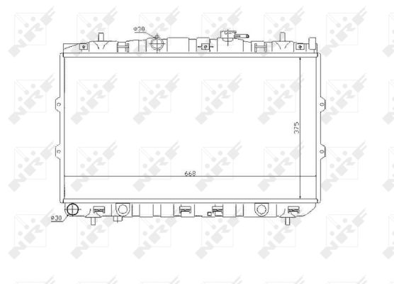 Radiador NRF 53819