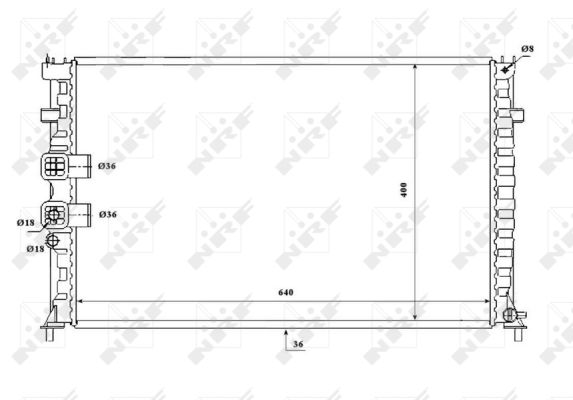 Radiador NRF 53842