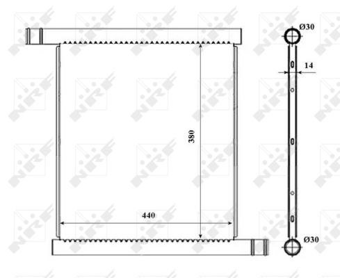 Radiador NRF 53857