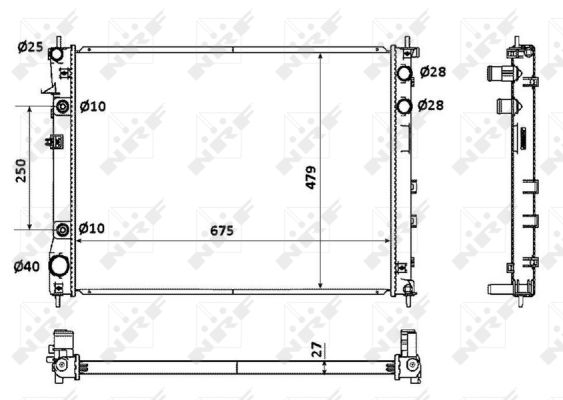 Radiador NRF 53887