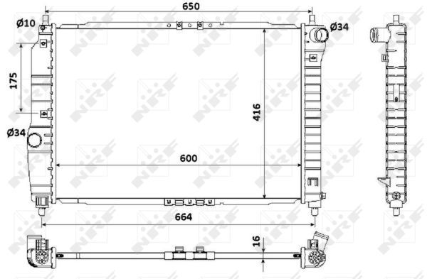 Radiador NRF 53902A