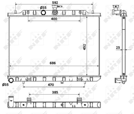 Radiador NRF 53911