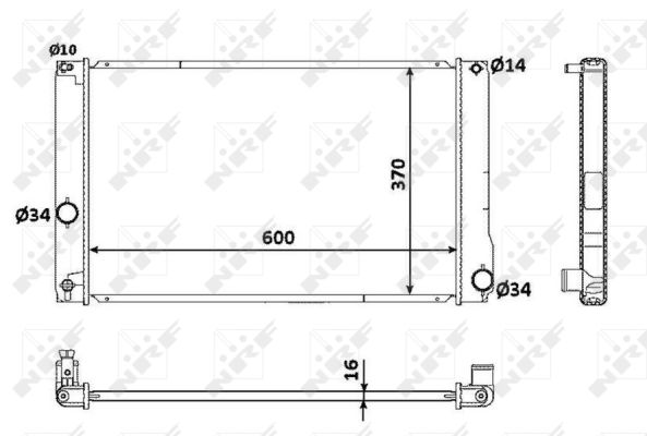 Radiador NRF 53926