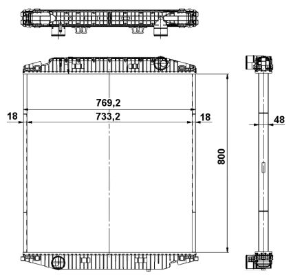 Radiador NRF 539567