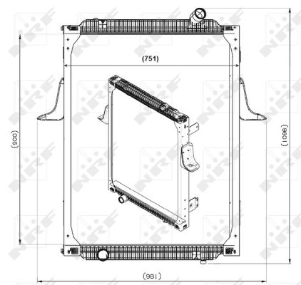 Radiador NRF 539700