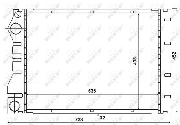 Radiador NRF 53975