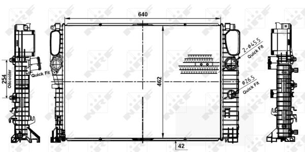 Radiador NRF 53979