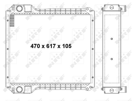 Radiador NRF 54068