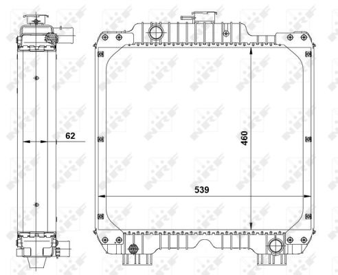 Radiador NRF 54069