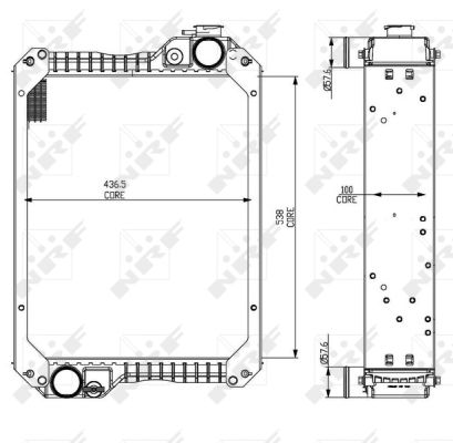 Radiador NRF 54070