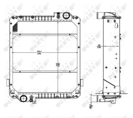 Radiador NRF 54071