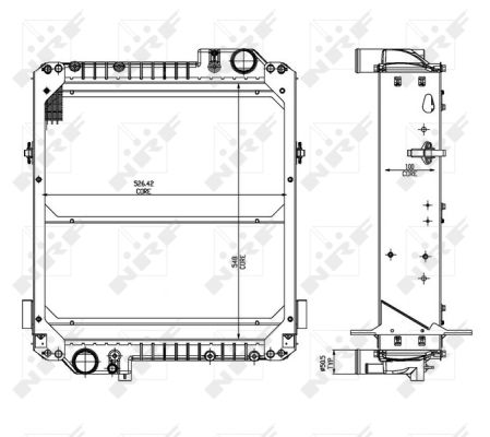 Radiador NRF 54072