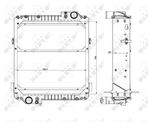 Radiador NRF 54073