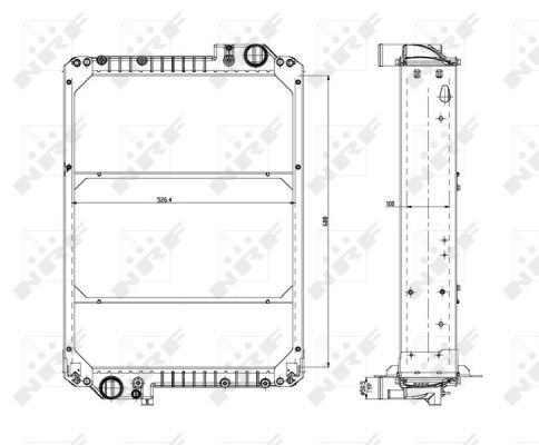 Radiador NRF 54074