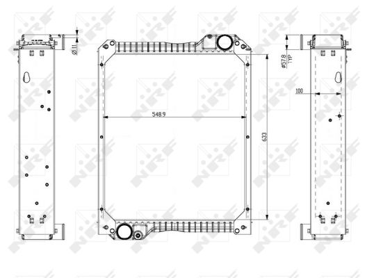 Radiador NRF 54075