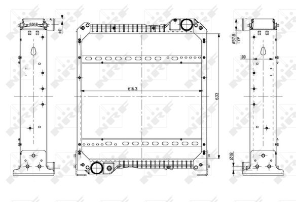 Radiador NRF 54076