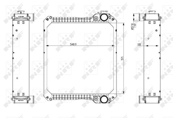 Radiador NRF 54077