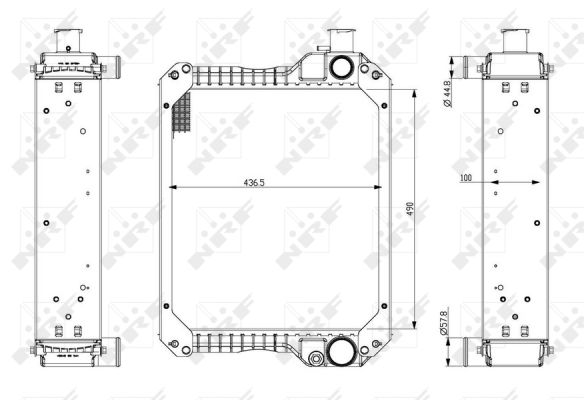 Radiador NRF 54078