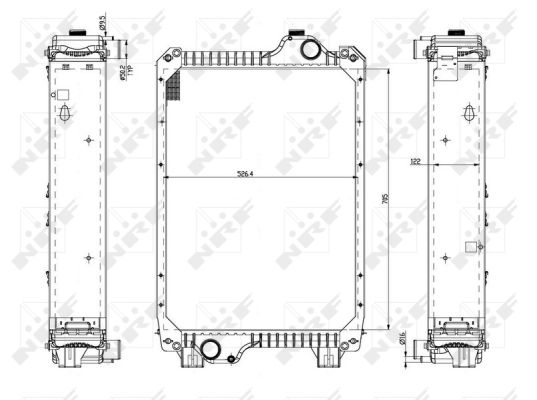 Radiador NRF 54080