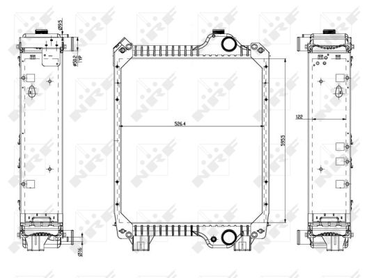 Radiador NRF 54081