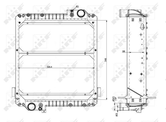 Radiador NRF 54085