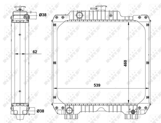 Radiador NRF 54089