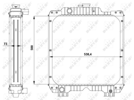 Radiador NRF 54091