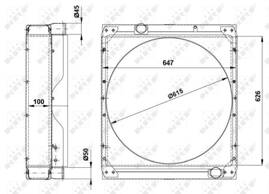 Radiador NRF 54093